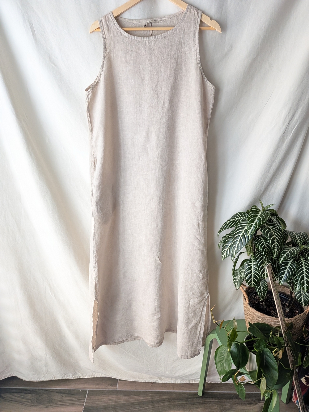 Firenze in Maglia 100% Linen Maxi Dress — Made in Italy